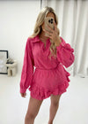 Sophia Multicolour Linen Set - Pink