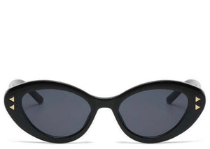 Jamaica Black Round Cat Eye Sunglasses