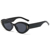 Jamaica Black Round Cat Eye Sunglasses