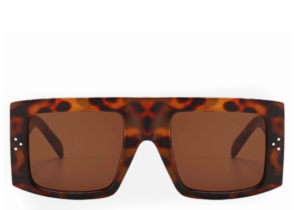 Arizona Brown Flat Top Sunglasses