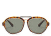 Rome Leopard Round Sunglasses