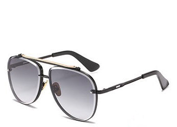 Maldives Black Oversized Aviators