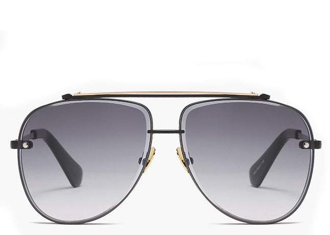 Maldives Black Oversized Aviators