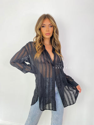 Alana Black Multiway Shirt