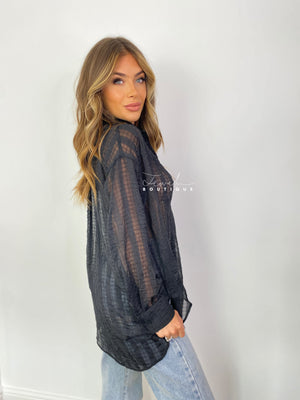 Alana Black Multiway Shirt