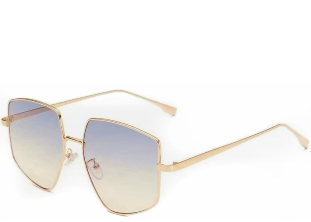 Mawi Blue Oversized Sunglasses