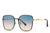 Women's blue oversized cat eye sunglasses
