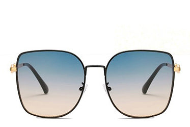 Women's blue oversized cat eye sunglasses