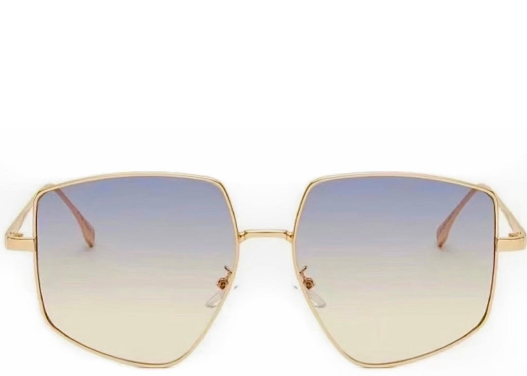 Mawi Blue Oversized Sunglasses