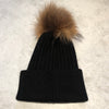 Black Single Bobble Hat