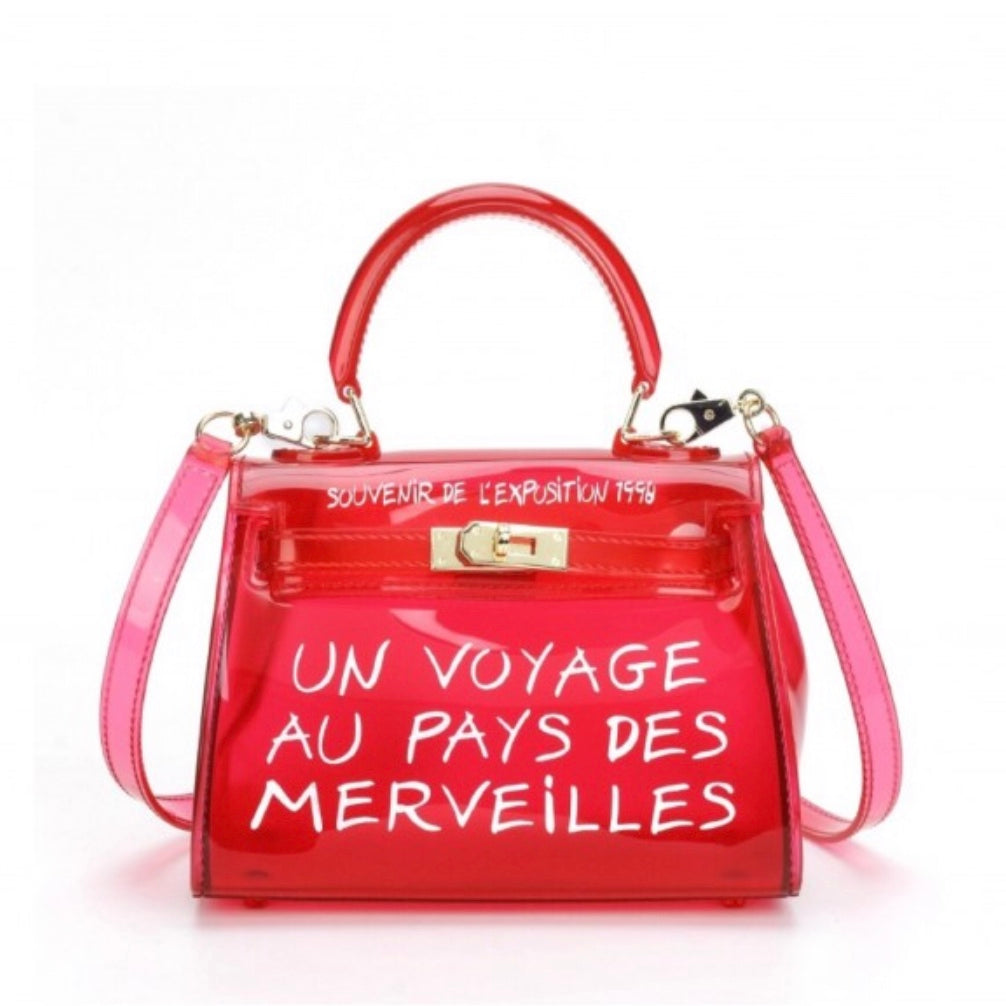Jelly bag on sale with writing