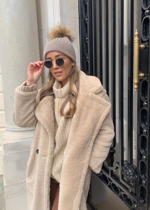 Mocha Single Bobble Hat