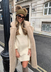 Khaki Double Bobble Hat