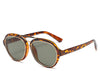 Rome Leopard Round Sunglasses
