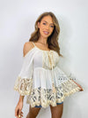 Melani Cold Shoulder Embellished Top