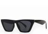Women's black chunky cats eye large sunglasses