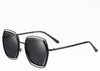 Rio Hexagon Black Sunglasses