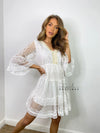 Lorna White Embellished Dress