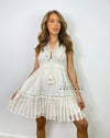 Marina Mirror Embellished Dress