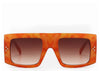 Arizona Orange Flat Top Sunglasses