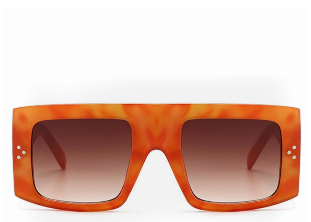 Arizona Orange Flat Top Sunglasses