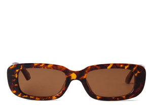 Manhattan Oval Brown Sunglasses