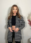 Ava Black Checked Shacket
