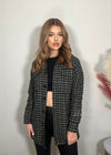 Ava Khaki Checked Shacket