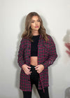 Ava Pink Checked Shacket