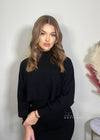 Hayley Black Mini Jumper Dress