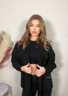 Tara Black Classic Shacket