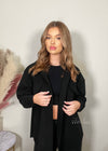 Tara Black Classic Shacket