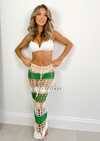 Women's green crochet beach skirt